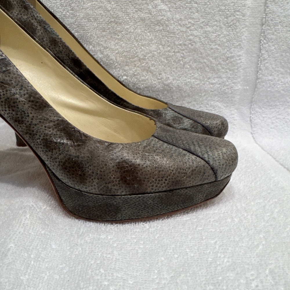 Helmut Lang Leather Platform Pumps Shoes Size 38, US 8 - Picture 8 of 9